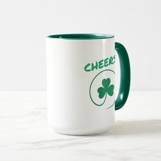 Chever Clover Kleeblatt Irish Green St Patricks Da Tasse (VorderseiteRechts)