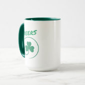 Chever Clover Kleeblatt Irish Green St Patricks Da Tasse (Vorderseite Links)