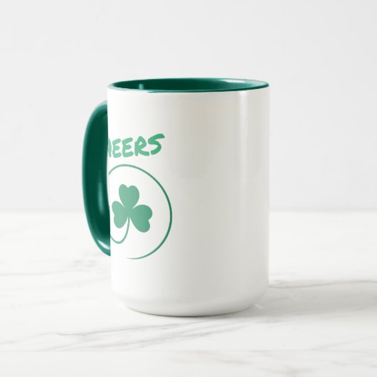 Chever Clover Kleeblatt Irish Green St Patricks Da Tasse (Vorderseite Links)