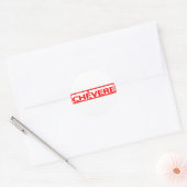 Chévere Briefmarke Runder Aufkleber (Umschlag)