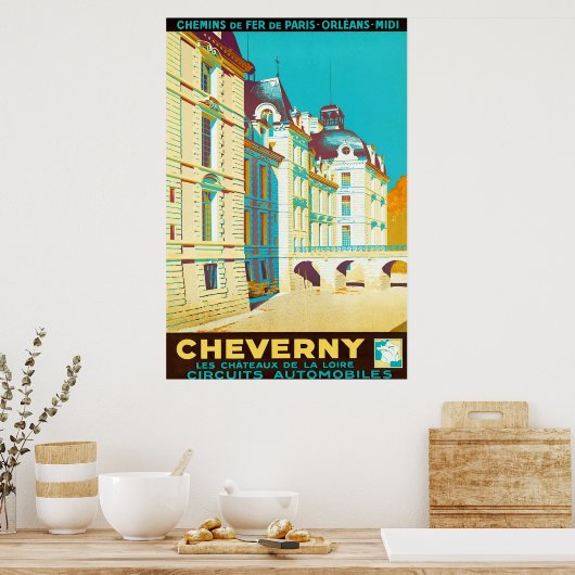 Cheverny ~ Vintag Poster (Küche)