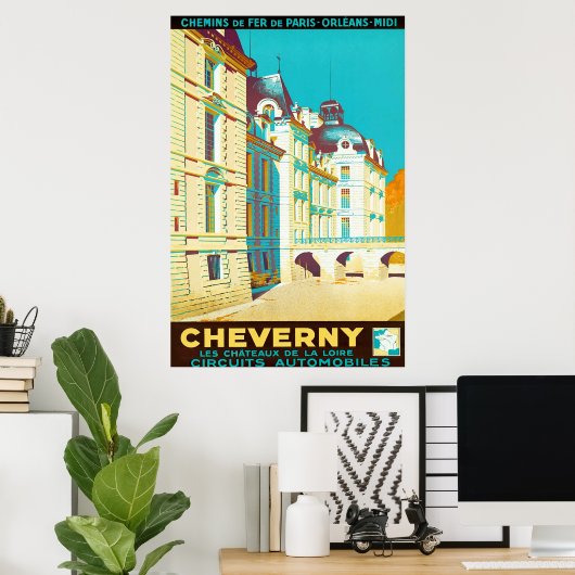 Cheverny ~ Vintag Poster (Heimbüro)
