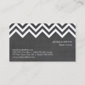 Cheveron Pattern Visitenkarte (Rückseite)