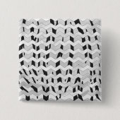 Cheveron Tiger Black and White Print Button (Vorderseite)