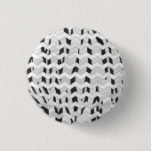 Cheveron Tiger Black and White Print Button (Vorderseite)