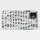 Cheveron Tiger Black and White Print Case-Mate iPhone Hülle (Rückseite (Horizontal))