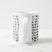 Cheveron Tiger Black and White Print Jumbo-Tasse (Rückseite)