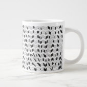 Cheveron Tiger Black and White Print Jumbo-Tasse (Rechts)