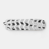 Cheveron Tiger Black and White Print Skateboard (Horizontal)