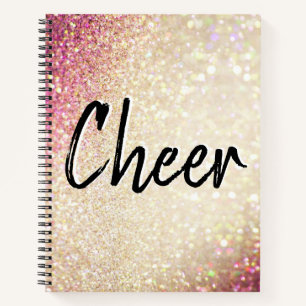 ChevNotebook Imitate Glitzer Gold und Rosa Notizblock