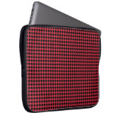 Chevon Karos Red und Black Laptopschutzhülle (Vorne Rechts)