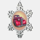 CHEVROLET 1938 SCHNEEFLOCKEN Zinn-Ornament (Rechts)