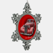 CHEVROLET 1938 SCHNEEFLOCKEN Zinn-Ornament (Links)