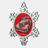 CHEVROLET 1938 SCHNEEFLOCKEN Zinn-Ornament (Rechts)