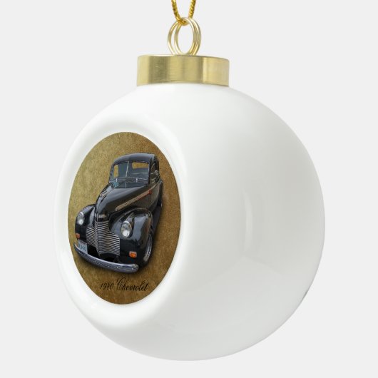 CHEVROLET 1940 KERAMIK Kugel-Ornament (Rechts)