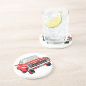 Chevrolet 1959 sandstein untersetzer (Seite)