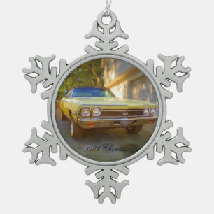 CHEVROLET 1968 CHEVELLE SS SCHNEEFLOCKEN Zinn-Ornament