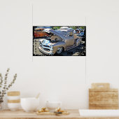 Chevrolet 3100 Lowrider Bomb Truck Poster (Küche)