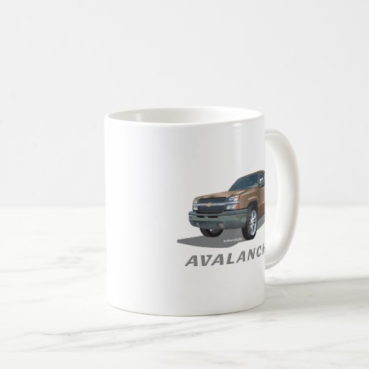 Chevrolet Avalanche Gold Kaffeetasse (VorderseiteRechts)