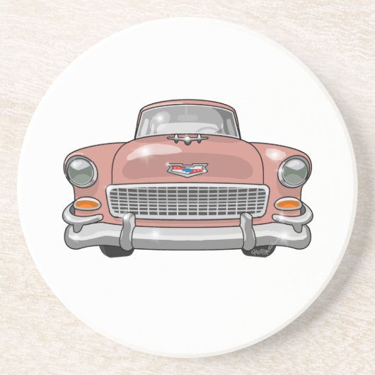 Chevrolet-Bel Air 1955 Sandstein Untersetzer (Vorne)