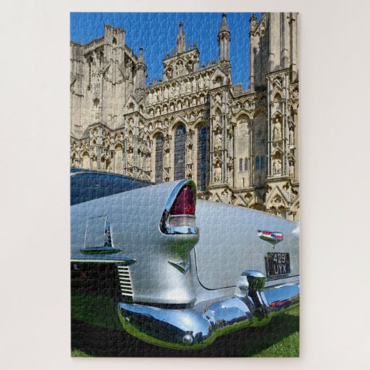 Chevrolet Bel Air 327 in Wells Cathedral, Vereinig Puzzle (Vertikal)