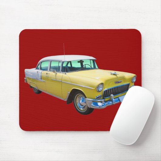 Chevrolet-Bel Air-antikes Auto 1955 Mousepad (Mit Mouse)