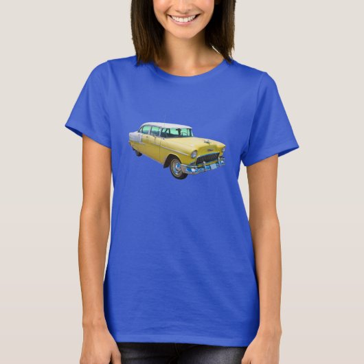 Chevrolet-Bel Air-antikes Auto 1955 T-Shirt (Vorderseite)