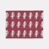 Chevrolet-Bel Air-antikes Auto-Illustration 1955 Fleecedecke (Vorderseite (Horizontal))