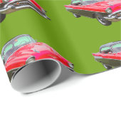 Chevrolet-Bel Air-Klassiker-Auto 1957 Geschenkpapier (Rolleneckpunkt)