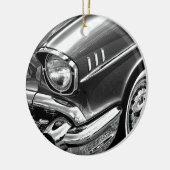 Chevrolet-Bel Air-Schwarzes 1957 u. Weiß Keramikornament (Links)