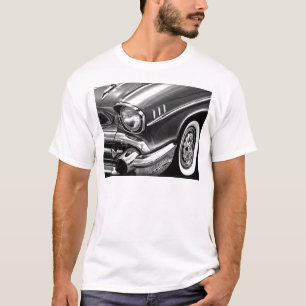 Chevrolet-Bel Air-Schwarzes 1957 u. Weiß T-Shirt