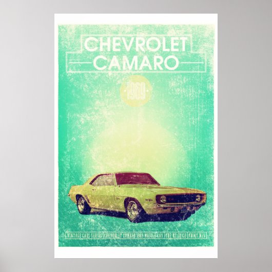 Chevrolet Camaro 1965 Poster (Vorne)