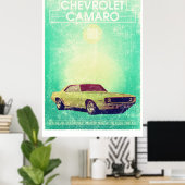 Chevrolet Camaro 1965 Poster (Heimbüro)