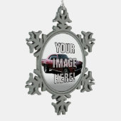 Chevrolet- CamaroFoto - addieren Sie Ihr Auto Schneeflocken Zinn-Ornament (Links)