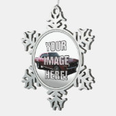 Chevrolet- CamaroFoto - addieren Sie Ihr Auto Schneeflocken Zinn-Ornament (Rechts)