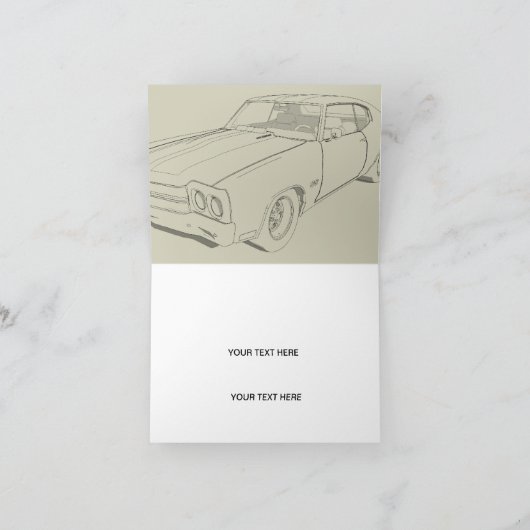 Chevrolet Chevelle SS Karte (Innenseite)