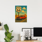Chevrolet Chevelle SS - Route 66 Poster (Heimbüro)
