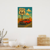Chevrolet Chevelle SS - Route 66 Poster (Küche)