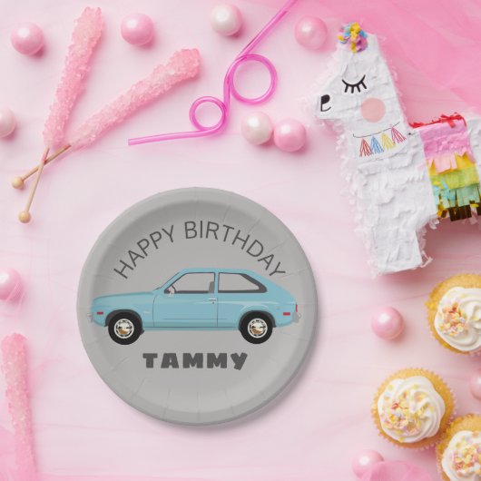 Chevrolet Chevette Vette Retro Klassiker Pappteller (Party)