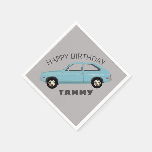 Chevrolet Chevette Vette Retro Klassiker Serviette (Ecke)