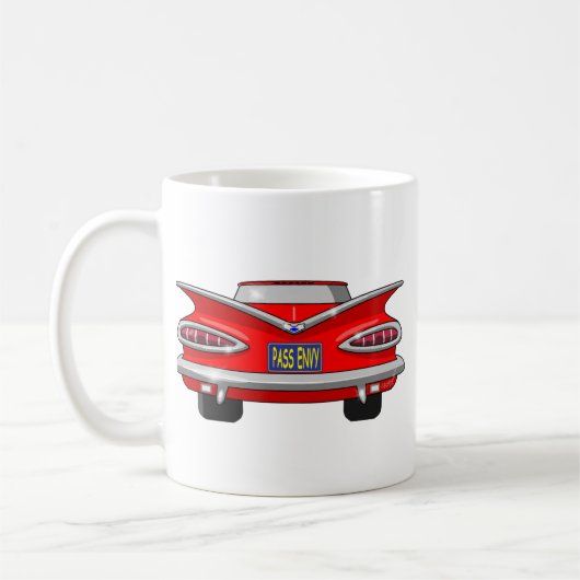 Chevrolet Chevy Impala-Durchlauf-Neid 1959 Kaffeetasse (Links)