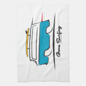 Chevrolet Corvair Greenbrier Gone Surfen Handtuch (Vertikal)