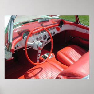 Chevrolet Corvette 1957 Poster