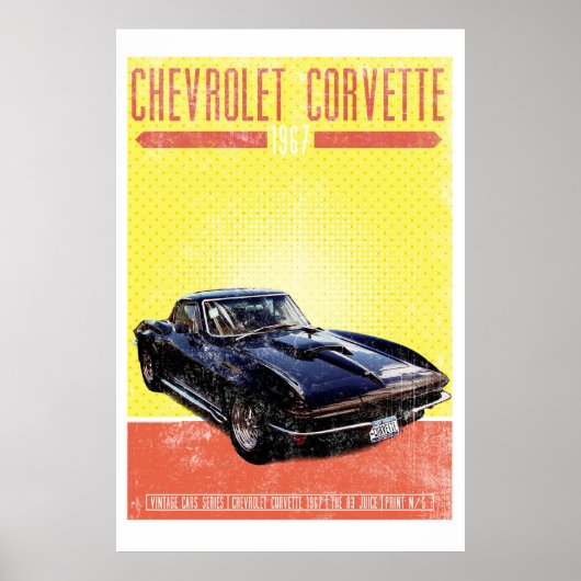 Chevrolet Corvette 1967 Poster (Vorne)