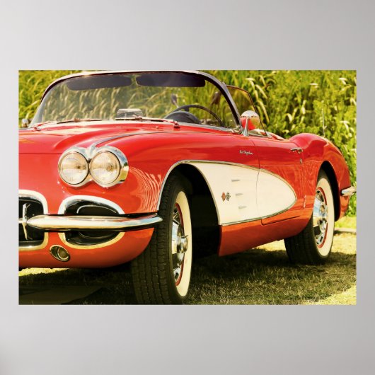 Chevrolet Corvette c1-1958 Poster (Vorne)