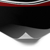 Chevrolet Corvette C3 rot Poster (Ecke)