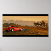 Chevrolet Corvette C6 Wüste Poster (Vorne)