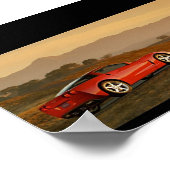 Chevrolet Corvette C6 Wüste Poster (Ecke)