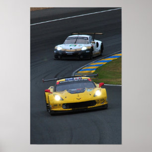 Chevrolet Corvette C7.R no64 24 Stunden von Le Man Poster