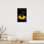 Chevrolet Corvette C7.R Vorderansicht Poster (Küche)